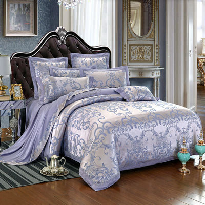 Cotton European Style Bedding Set 3 4 6 7 Piece Satin Sheet Pillow Case Duvet Cover