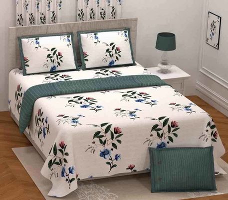 108 x 108 Inches Custom Made Joint-Free Double Bedsheet in Twill Cotton for Weddings