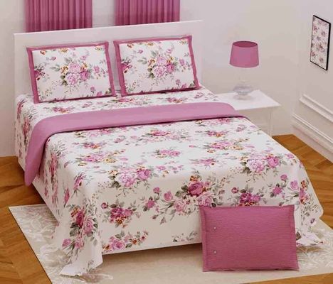 108 x 108 Inches Custom Made Joint-Free Double Bedsheet in Twill Cotton for Weddings