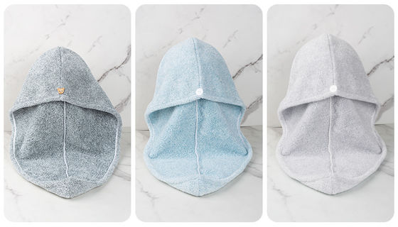 Home Custom Logo Microfiber Hair Drying Towel Wrap Turban for Quick Dry