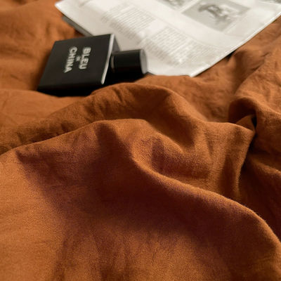 Wedding Bedding Type Wedding Four-piece Kit Solid Color Washed Cotton Cover 4 Pcs