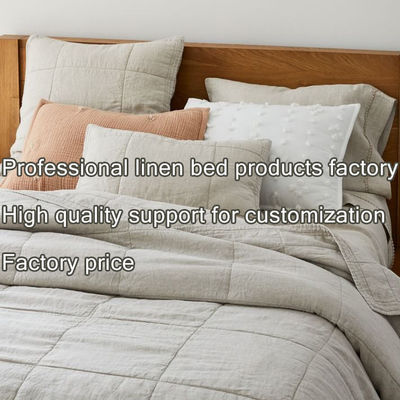 Breathable 100% French Linen Bedding Set for a Cozy and Luxurious Sleep Experience