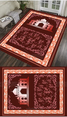 Islamic Ramadan Thick Praying Rug 450g for Living Room Home and Muslim Prayer Blanket
