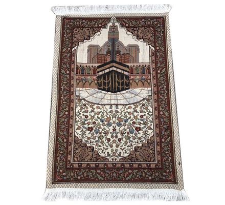 Handmade Knit Technique 100% Cotton Blanket Portable Braided Designs for Muslim Worship