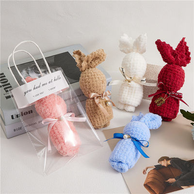 Square Teddy Bear Plush Toy Stuffed Towel Set for Children's Toys Christmas Present