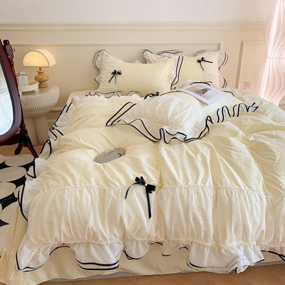 Solid Pattern King Size Designer Bedding Sets Comforter Sets for Home and Bedroom