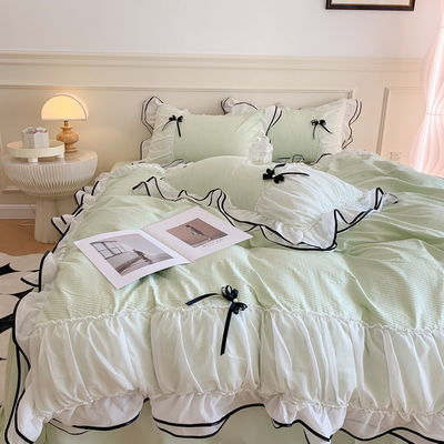 Solid Pattern King Size Designer Bedding Sets Comforter Sets for Home and Bedroom