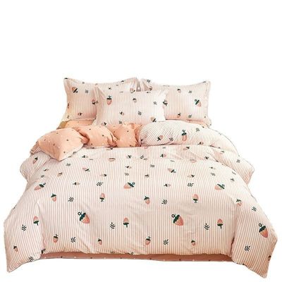 Multi Colors 100% Cotton Double Bedding Set King Size Duvet Cover for Home Hotel