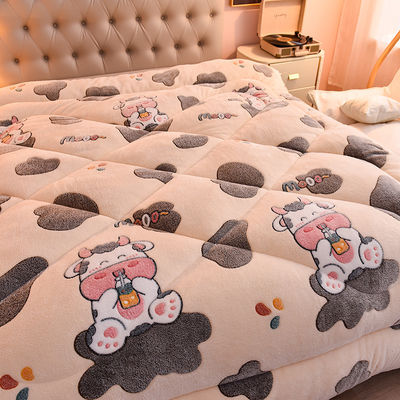 Stay Warm and Luxurious with Our Ready Stock Velvet Embroidered Heavy Quilt