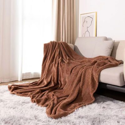 Office Nap Flannel Coral Fleece Throw Warming Blanket for Winter Customized Design