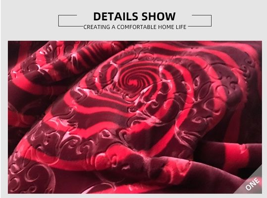 1kg-6kg Heavy Weight Mink Raschel Blanket for Winter Single and Double Layer Pattern