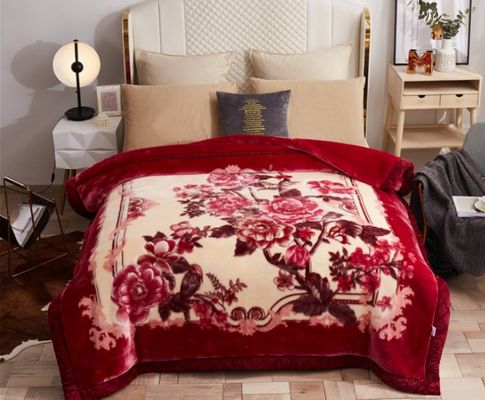 1kg-6kg Heavy Weight Mink Raschel Blanket for Winter Single and Double Layer Pattern