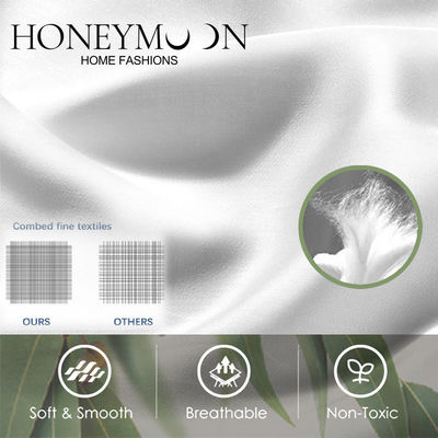 Plain Dyed Cotton Lyocell 300T Sheet Set Luxurious Softness for Your Wedding Bedding