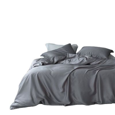 Home Bedding Set Oeko-tex Certified Lenzing Tencel Duvet Cover and Soft Silk Bedsheet