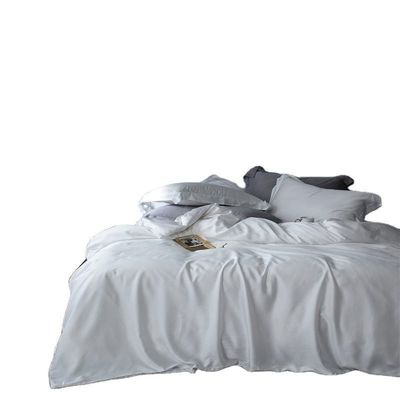 Home Bedding Set Oeko-tex Certified Lenzing Tencel Duvet Cover and Soft Silk Bedsheet