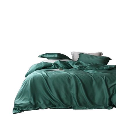 Home Bedding Set Oeko-tex Certified Lenzing Tencel Duvet Cover and Soft Silk Bedsheet
