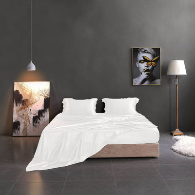 Reactive Printing Luxury Silk Satin Bedding Set Pure Mulberry 19 Momme Silk 4pcs for Home