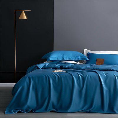 Standard Size Real Silk Duvet Cover Queen King Comforter Cover Solid Color Bedding Set