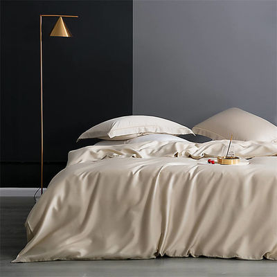Standard Size Real Silk Duvet Cover Queen King Comforter Cover Solid Color Bedding Set