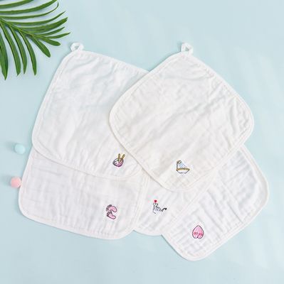 Sustainable 100% Cotton Muslin Squares for Unisex Baby Reusable Muslin Face Cloth
