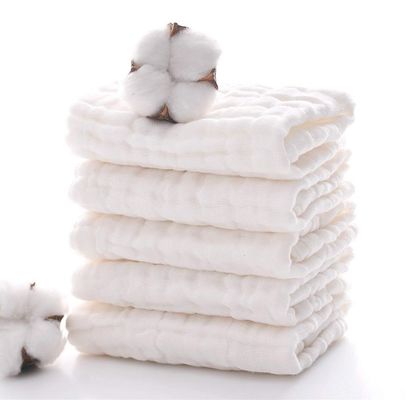 Sustainable 100% Cotton Muslin Squares for Unisex Baby Reusable Muslin Face Cloth