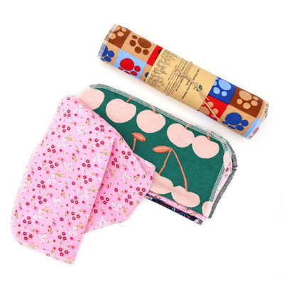 25 Pack Reusable Paper Towels Durable Cardboard Roll 100% Cotton Cloth 10 Count Pack of 1