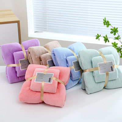 Adult and Children Face Hand Towel Sets Soft Absorbent Coral Velvet Towels for All Ages