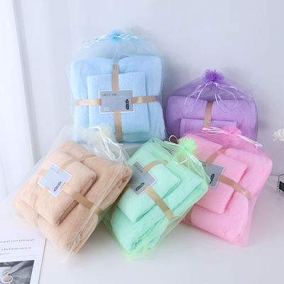 Adult and Children Face Hand Towel Sets Soft Absorbent Coral Velvet Towels for All Ages