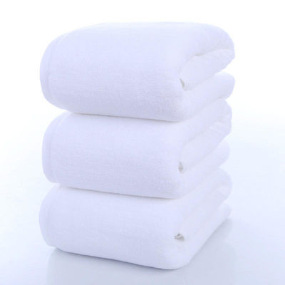 100% Cotton Thick Towel 80*180cm Multi Size 21S White Soft Bath Towel 600g for Summer