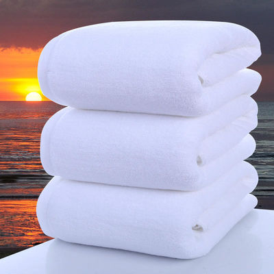 100% Cotton Thick Towel 80*180cm Multi Size 21S White Soft Bath Towel 600g for Summer