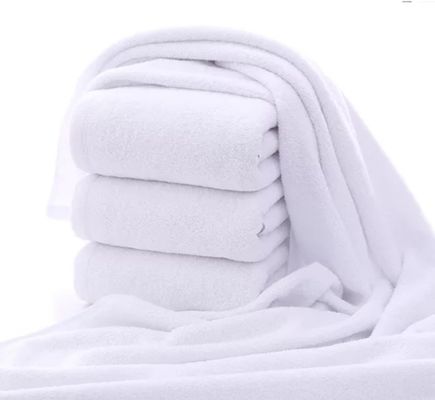 100% Cotton Thick Towel 80*180cm Multi Size 21S White Soft Bath Towel 600g for Summer