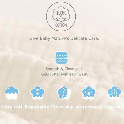 Baby Registry Must-Haves Square Baby Washcloths Set Soft and Gentle 12 x 12 inches