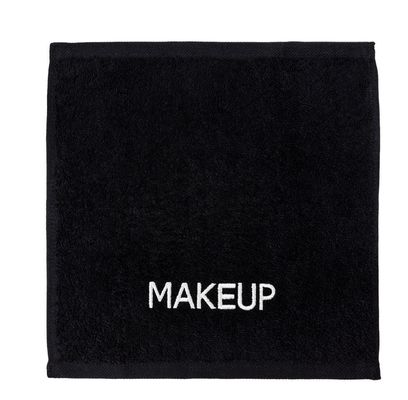 Embroidery Pattern Customization 100% Cotton Bath Towel Sets in Black Color with Logo