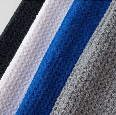 Microfiber All-Season Golf Ball Towel Custom Logo Waffle Golf Towel With Grommet And Ho