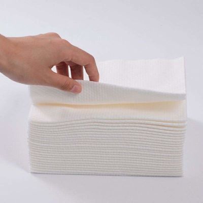 Customer Logo Disposable Towels for Beauty Salon Barber White OEM Bathroom Towel