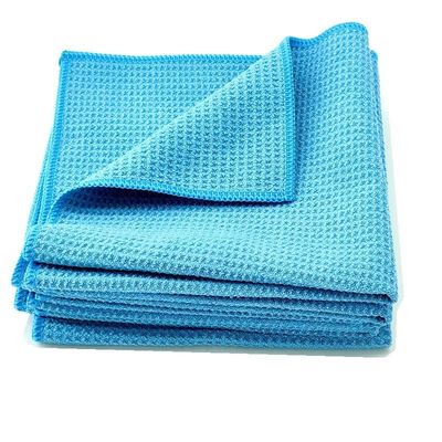 Polyester Microfiber Car Care Product 380 GSM Waffle Weave Drying Towels for Detailing