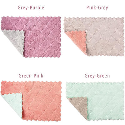 10pcs Cotton Blend Towel for Household Cleaning Absorbent and Non-stick Tableware