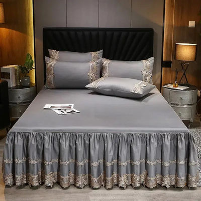 Add Style and Comfort to Your Bedroom with Bed Skirts in Polyester Cotton Fabric