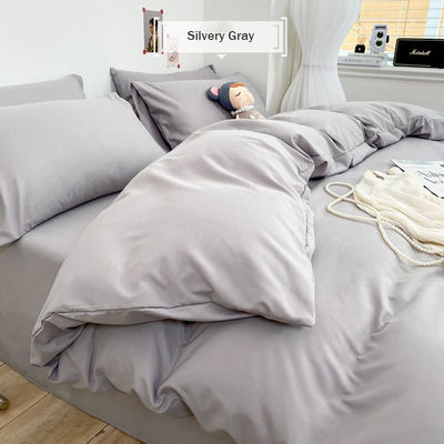Woven Cotton Solid Color Bed Sheets Set Three-Piece Four-Piece Bedding Collections