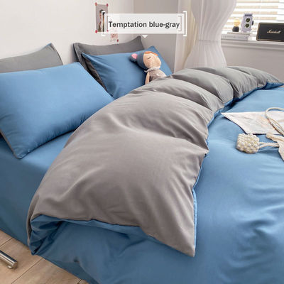 Woven Cotton Solid Color Bed Sheets Set Three-Piece Four-Piece Bedding Collections