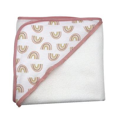 Home Baby Bath Set 6 Pieces with Soft Hooded Towel Sponge and Washcloth Included