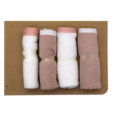Home Baby Bath Set 6 Pieces with Soft Hooded Towel Sponge and Washcloth Included