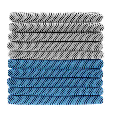 Logo Red Microfiber Sports Gym Instant Cooling Towel 30*100cm or Custom Size Red Color