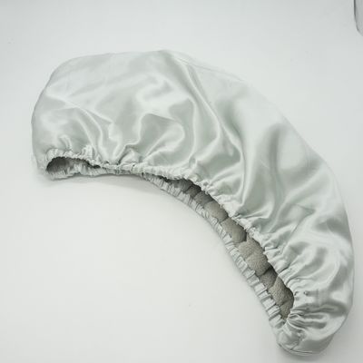 Plain Dyed Double Layer Stain Silk Hair Wrap Towel for Professional Drying Results