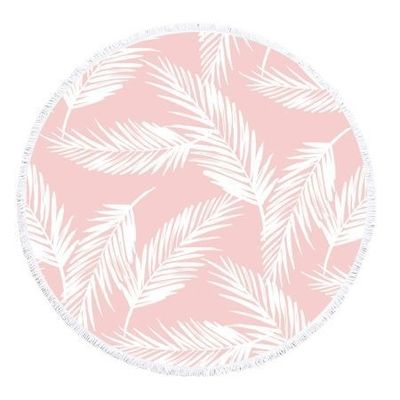 Turkish Cotton Round Beach Towel in Customized Color and Size with Personalized Print