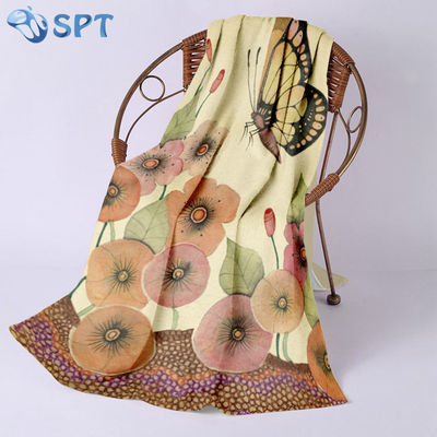 Customized Printing Plush Microfibre Bath Towel for Non-Fading and Easy Maintenance