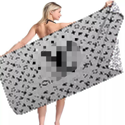 Samples Quick Dry Microfiber Luxury Beach Towel with Custom Logo and Rectangle Shape