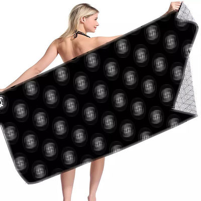 Samples Quick Dry Microfiber Luxury Beach Towel with Custom Logo and Rectangle Shape