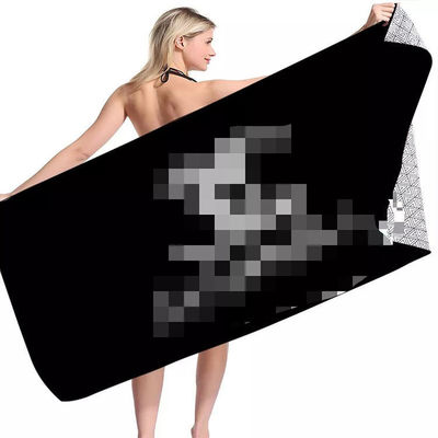 Samples Quick Dry Microfiber Luxury Beach Towel with Custom Logo and Rectangle Shape