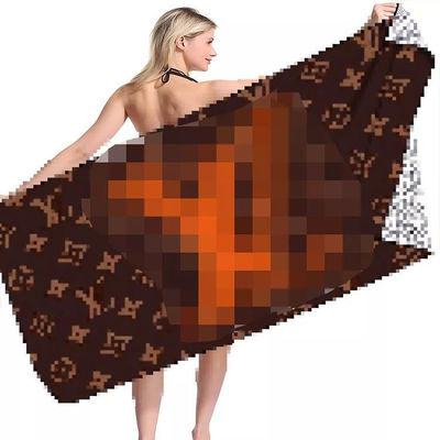 Samples Quick Dry Microfiber Luxury Beach Towel with Custom Logo and Rectangle Shape